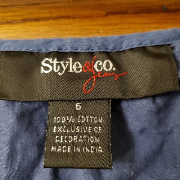 Style & co scalloped spaghetti strap tank top - Picture 5 of 5